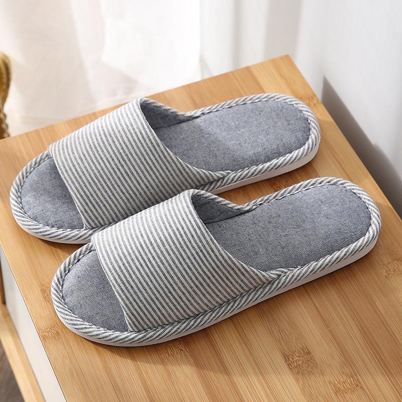 Leinenslipper, Indoor-Bodenbelag für Frühlings- und Sommerhäuser, Rutschfeste und verschleißfeste Baumwoll- und Leinenslipper, Geräuscharm für den Heimgebrauch