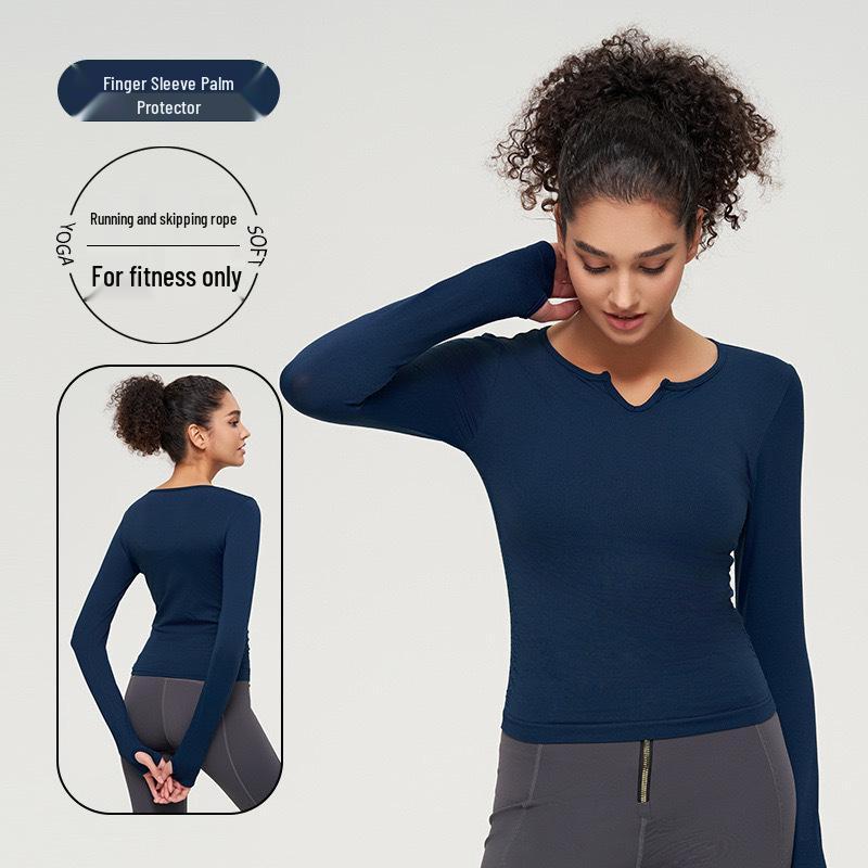 

2024 Cooli Бесшовный Топ для йоги женский высокоэластичный осенне-зимний - Утягивающий, формирующий фигуру спортивный топ Medium (95-110 lbs)