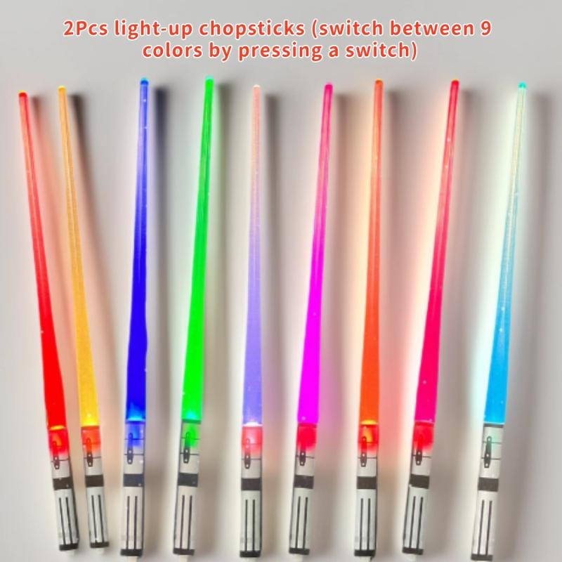 1/2 stk LED Lysende Spisepinner Lysende Pinner Mangebruks Spisepinner for Karneval Klubb Fest Bryllup Bursdag Raves Konsert