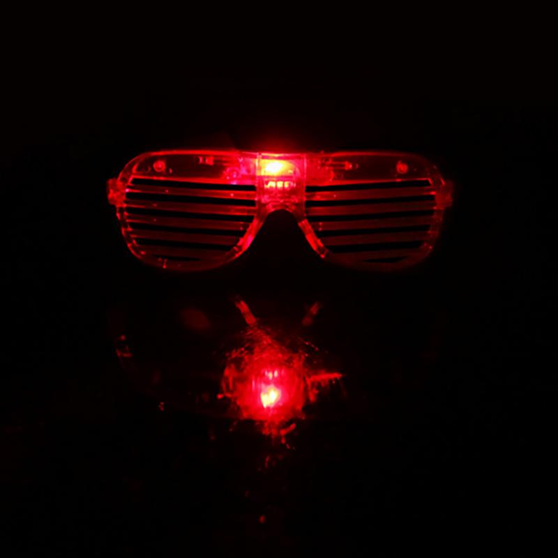 3 Neon Colours Eyeshade Lampshade Luminous LED Glasses for Christmas Party Mardi Gras Decor and Festive Party Glasses