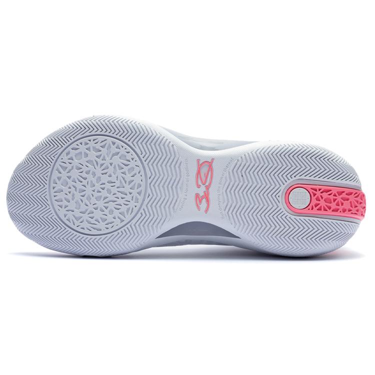 Li Ning Shadow 3 Cushioning Slip Resistant Abrasion Resistant Mid top Basketball Shoes Men's Standard White ABPT065-1