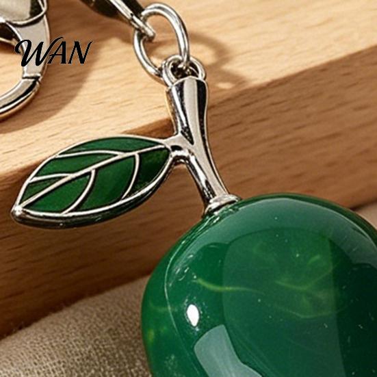 Fruit Pendant Keychain Zinc Alloy Mango Shape Key Chain with Lobster Clasp Easy To Hang Holder Backpack Car Accessory