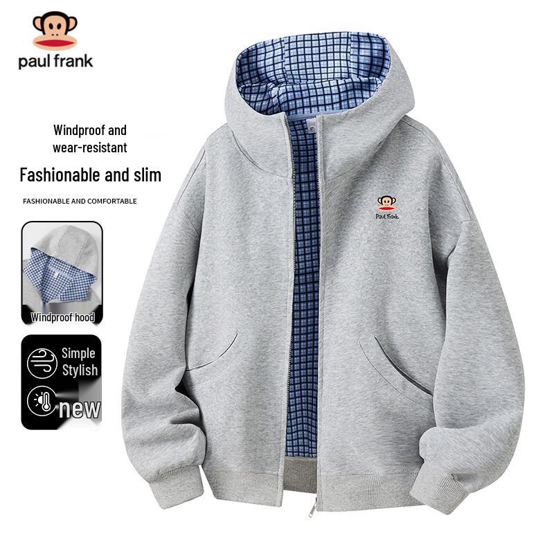 Paul Frank Men s Casual Hooded Cardigan Sweatshirt 2XL