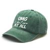 “I Don't Care At All” Unisex Snapback Baseball Caps Dad Hat Adjustable Buckle Headwear Sun Hat Ideal Choice For Casual Wear