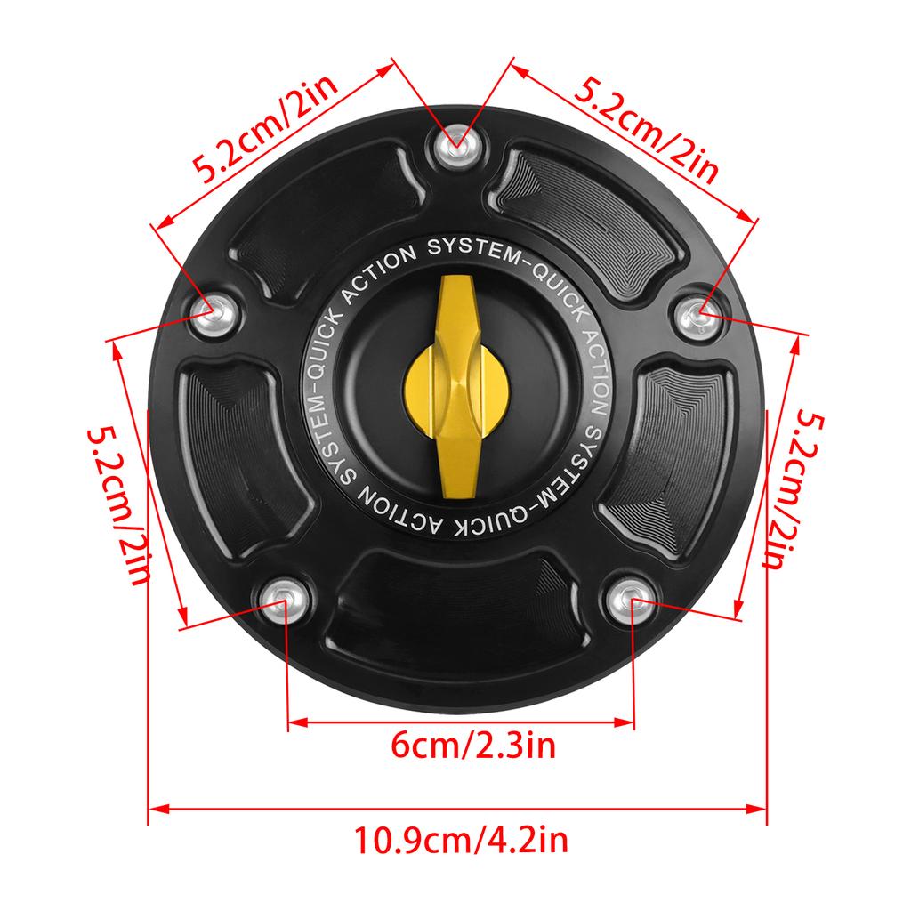 Do Suzuki HAYABUSA GSXR 600 750 1000 K1-K8 SV650/X SV 1000/S Bezkluczykowy szybkozłącze motocyklowe zbiornik paliwa pokrywa zbiornika paliwa