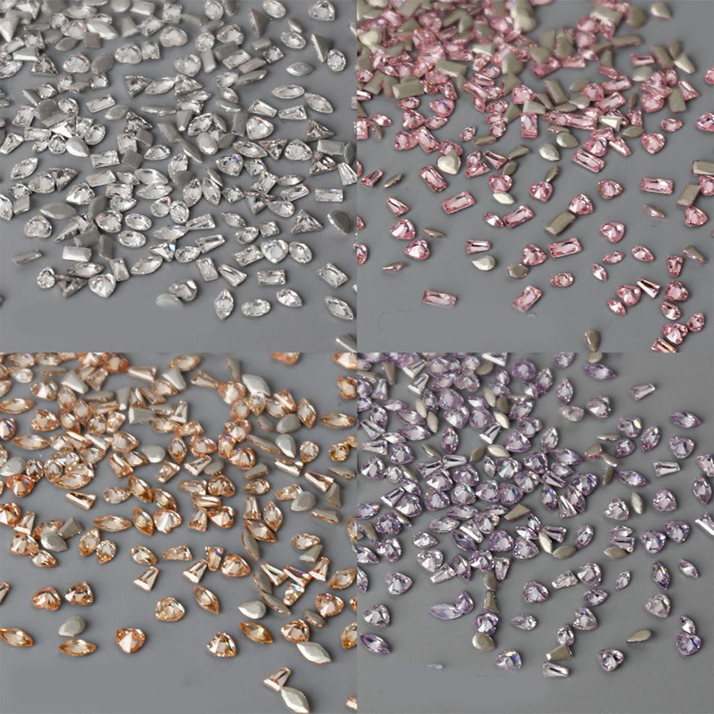 DIY Nail Art Sada 50 kusů kamínků a nepravidelných šperků pro kreativní designy manikúry