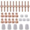 Electrodes Nozzles Plasma Cutter 30 Pcs Copper&ceramic