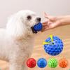 Rubber Dog Sound Ball Colorful Squeaky Dog Toy Indestructible Dog Chew Toy  Outdoor Throwing