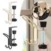 New 2-in-1 Fireplace Stocking and Garland Hanger Portable Multi-functional Hanging Bag Hook Adjustable Desk Side Holder