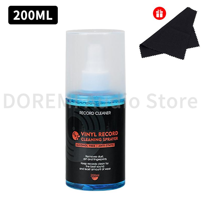 Liquido Spray Detergente per Dischi in Vinile Antipolvere Antistatico Soluzione Pulizia Dischi per Giradischi LP/CD Lettore Dischi