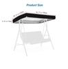 Garden Swing Canopy Replacement Top Cover Tarp Waterproof Sun Protection for Outdoor UV Protection Waterproof Awning Sunshade