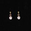 Simple Designer Cute Earrings 14K Gold Filled Earring Jewelry Zircon Charm Simple Earring for Women