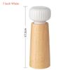 Nordic Style Manual Salt & Pepper Grinder - Adjustable Coarseness with Ceramic Core for Kitchen Seasoning Refillable Spice Mill