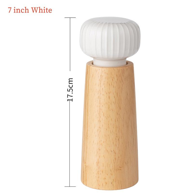 Nordic Style Manual Salt & Pepper Grinder - Adjustable Coarseness with Ceramic Core for Kitchen Seasoning Refillable Spice Mill