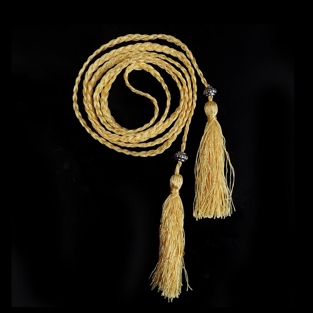 1strip Braided Tassel Belt 168cm Women Waist Belt Rope For DIY Handmade Home Casual Clothing Decoration Waist Belt Accessories