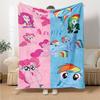 Little Pony (11) Personalized Text Blanket Multi-purpose Customizable Blanket Durable Comfort Perfect for Office Office Chair Livingroom Picnics