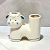 Ceramic Sheep Shaped Toothbrush Holder Creative Electric Toothbrush Stand  Home Sink