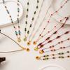 Fashionable Temperament Niche Colorful Heart Shaped Bead DIY Pendant Necklace for Women