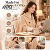 Electric Shoulder Warmer for Travel Heated Shawl Wraps Women USB Wearable Blanket Portable Blanket Adjustable Heat Wrap Home with 3 Settings & Fast