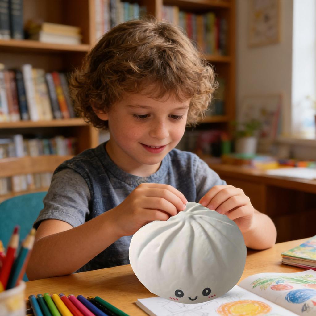 כופתאה גדולה כופתאה 10 אינץ' כופתאות לחץ כופתאות גדולות צעצוע לחץ גדול צעצועי משחק לחץ קטיפה בצק להפגת מתחים צעצועים חושיים כורה