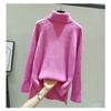 Fashionable Loose Knitted Sweater for Women with High Collar Autumn Outfits Tops