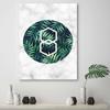 Canvas Print Geometric Fern Leaf