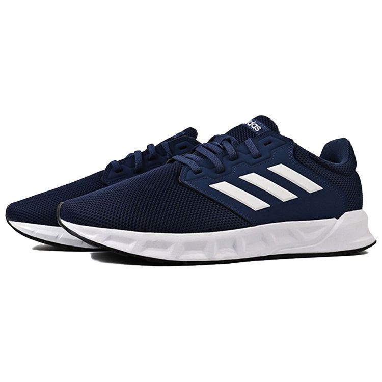Adidas Showtheway Comfortable Non-Slip Wear-Resistant Balanced Lightweight Low-Top Running Shoes Men Running Shoes Blue White FX3763