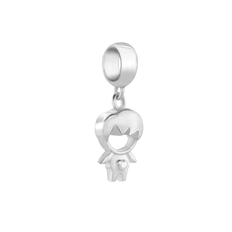 Cute Little Boy Little Girl Charm Beads Dangle Original Fit Copper Bracelet Necklace Beads For Diy Jewelry Women Gift