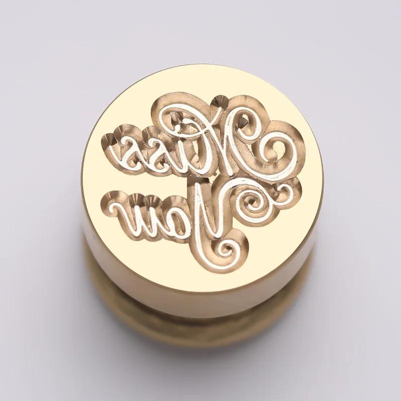 Seal Wax Seal Stamps Head Stamp Retro Metal Plant Seal Floral Plants Scrapbooking Stamps Craft Diy Wedding Decorative Invitation