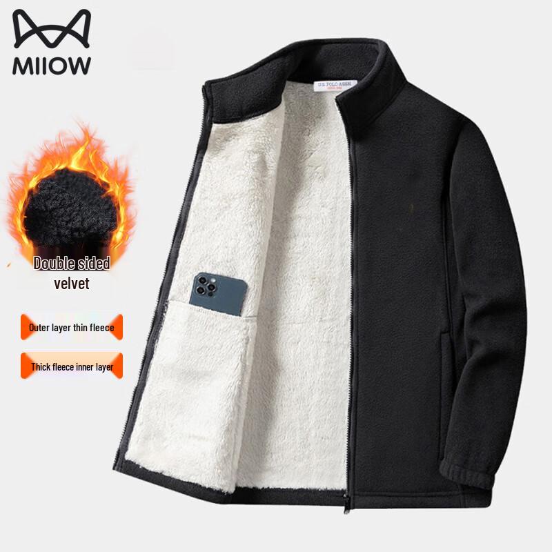

Mao Ren Men s Thickened Fleece Lined Jacket 3XL
