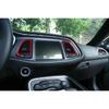 Red Center Console Air Condition Vent Outlet Trim Cover For Dodge Challenger 15+