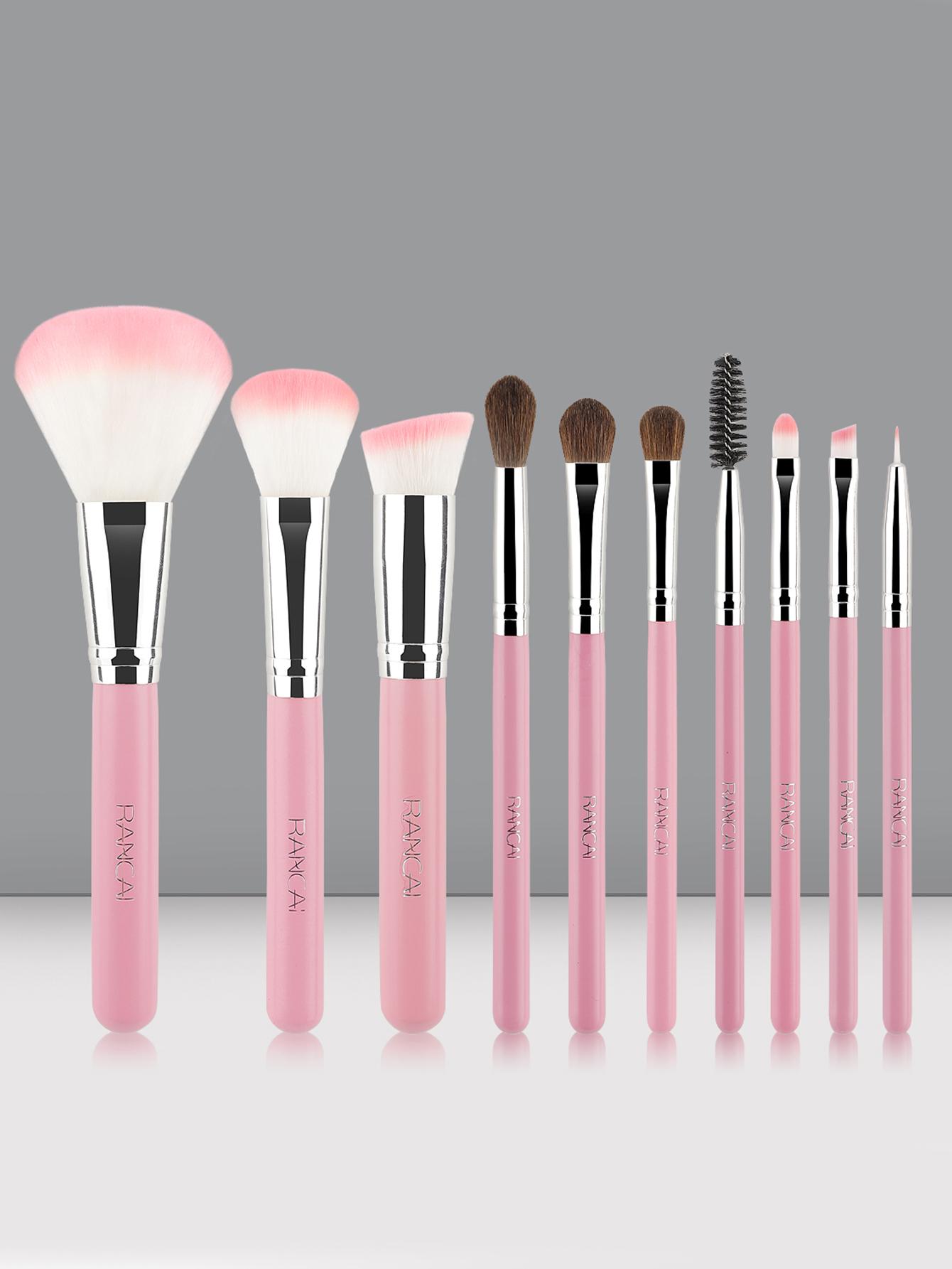 

10 Powder Silver Eyeshadow Brushes Concealer Brushes Fiber Hair Loose Powder Blush Makeup Makeup Brushes
