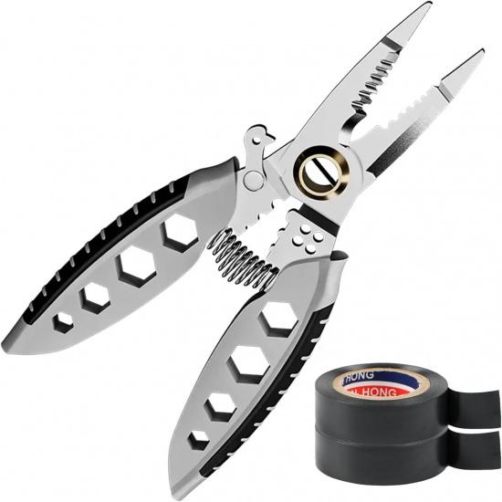 Wire Stripper Tool, Wire Strippers for Electricians, 7 inch Multipurpose Wire Stripper, Wire Strippers Electrical Pliers, Professional Wire Stripping