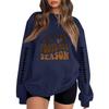 Unisex Lightweight Casual Long Sleeve Neck Pullover Sweatshirt with Fashion Print
