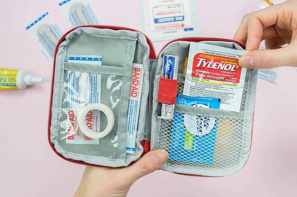 ARURA (LABEL) First Aid Kit Pouch Medicine Storage Bag (Multi Color)