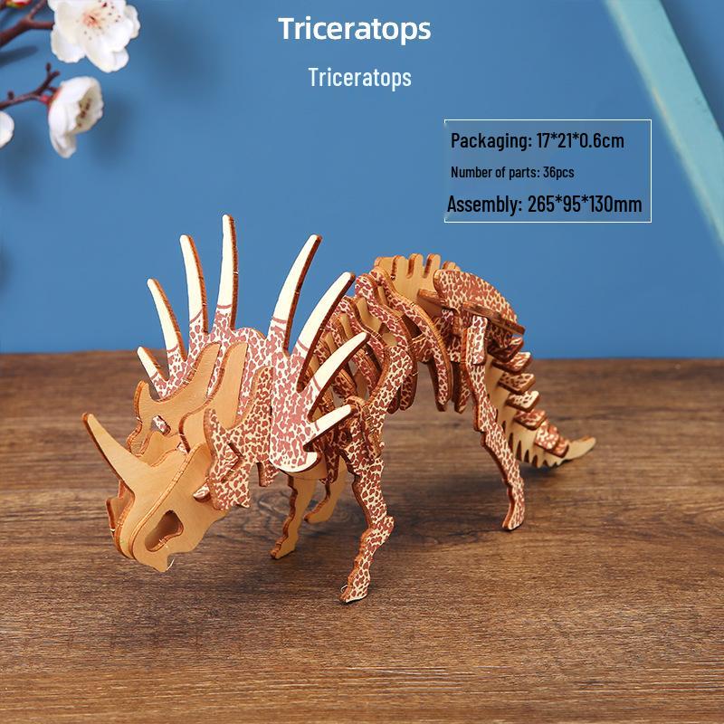 3D Wooden Puzzle Assembly Kit - Children s Educational Toy Model