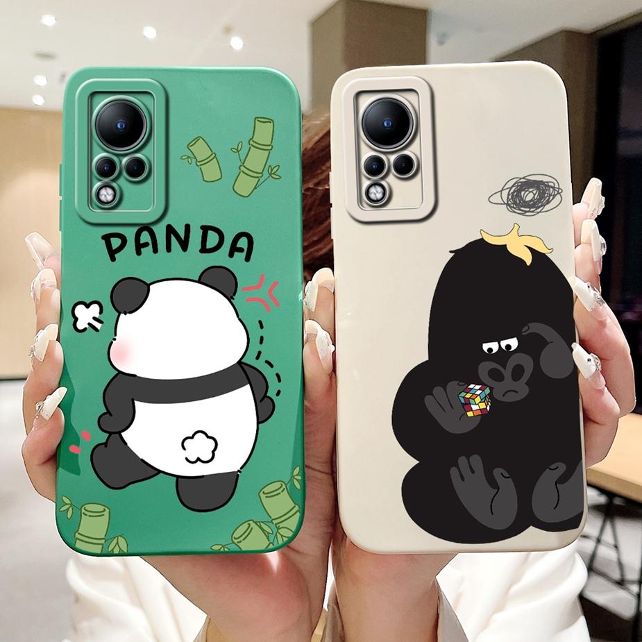 For Infinix Note 11 Case Cute Panda Cartoon Cover Shockproof Soft TPU Phone Case For Infinix Note 11s Note11 Pro X697 X698 Shell