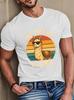 Unisex Black Crew Neck Tee Vintage Rainbow Sunset Circle Cool Sunglass Llama No Drama Llama Humorous Animal Graphic Cotton Tops