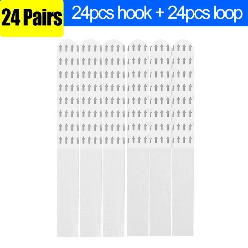 Punch-free Picture Hanging Strips Adhesive Tape Mounting Photo Frame Fixed Wall Hook&Loop Removable Home Decor Art DIY Stickers