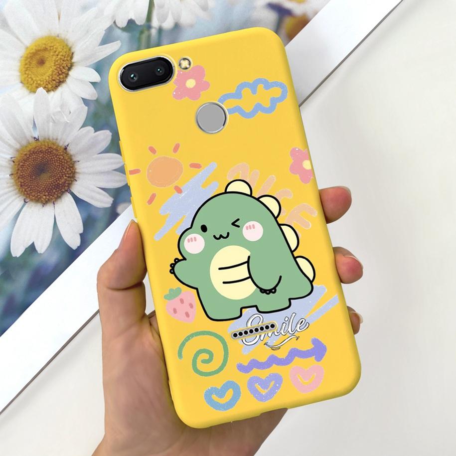 For Xiaomi Redmi 6 Case Redmi 6A Cover Cute Dinosaur Duck Cat Shockproof Bumper For Xiomi Redmi 6 6A Fundas Redmi6 Redmi6A Coque