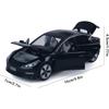 1/32 Scale Tesla Model 3 Alloy Car Model Diecast Toy Vehicles,Pull Back Alloy Car with Lights and Music,Mini Vehicles Toys for Kids Gift