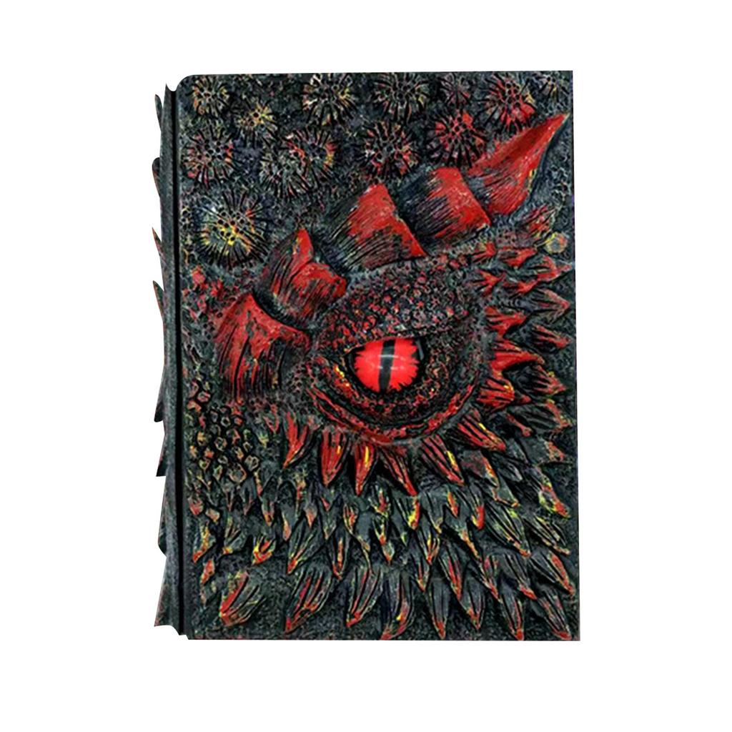 Pryskyřičný drak Knižní deník Barevný hvězdný barevný zápisník Kožený tenký zápisník