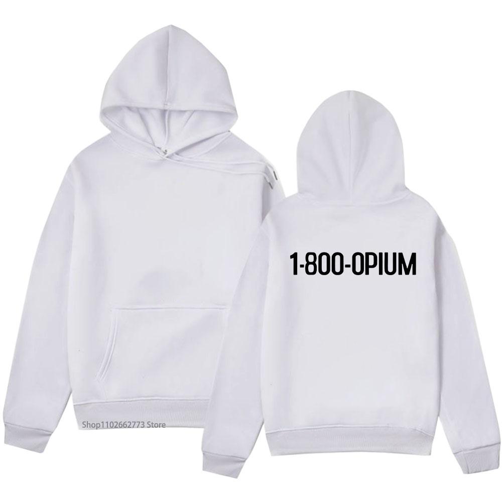 Homixide Gang HXG Rock Band Hoodies 1-800-OPIUM Print Sweatshirts Winter Long Sleeve Clothes Men Tops Pullover
