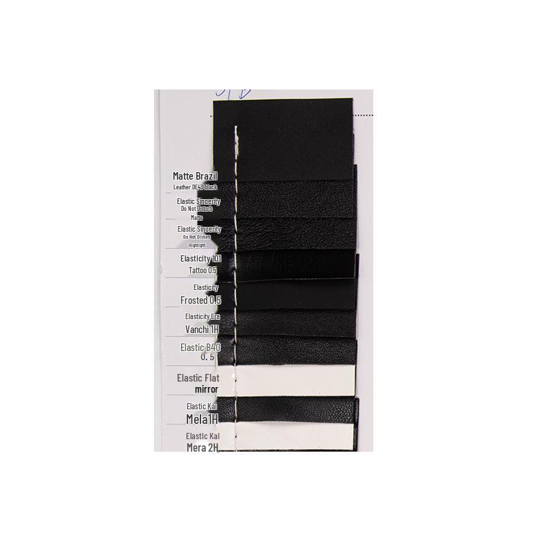 Stretch Nappa New Leather Knit Skirt - Wash-Free PU