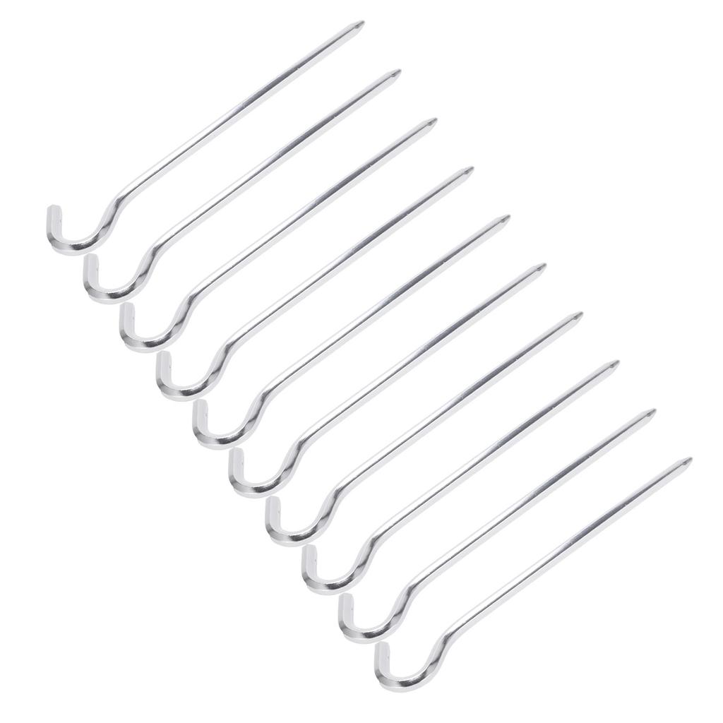 10PCS Tent Pegs HeavyDuty Aluminum Alloy Tent Stakes Pegs with Hook for Camping Hiking Pavilion
