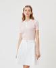 AVEN Boucle Knit Polo Shirt Pink