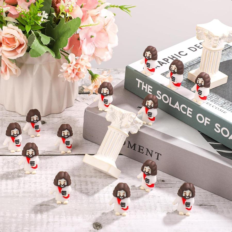 

50 шт. Мини-статуэтка Иисуса, фигурки маленького Иисуса, миниатюрные фигурки Иисуса оптом, маленькая кукла Иисуса, крошечный Иисус для прятания United States