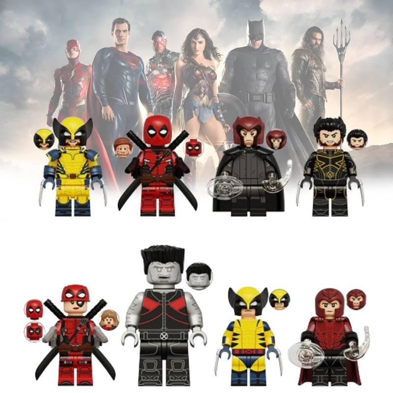 Kt1076 Wolverine Deadpool Magneto Strongman Building Block Figurines For Creative Play And Imaginative Fun