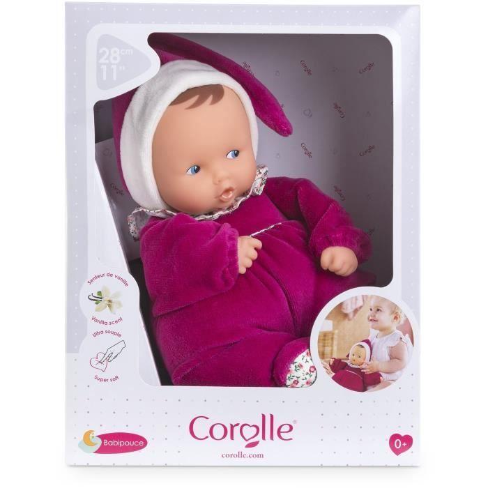 Doudou - COROLLE - Babipouce Rose Grenadine - 28 Cm - Senteur Vanille - Dès La Naissance