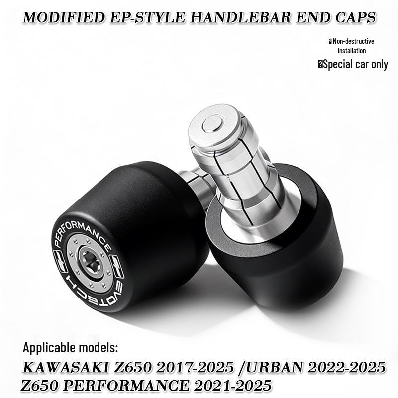Kawasaki Z650 Urban 2017-2025 Aluminum Handlebar Grips & Balance Weights